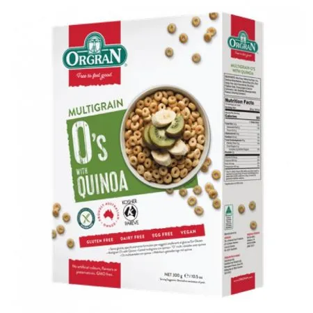 Multicereale cu quinoa pentru micul dejun, 300 g, Orgran