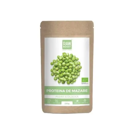 Pudra proteica de mazare Bio, 250 g, RawBoost