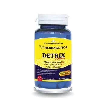 Complex Natural D3+K2+Ca, 30 capsule vegetale, Herbagetica