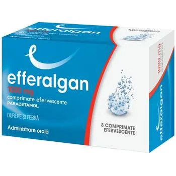 Efferalgan 1000mg, 8 comprimate efervescente, Upsa