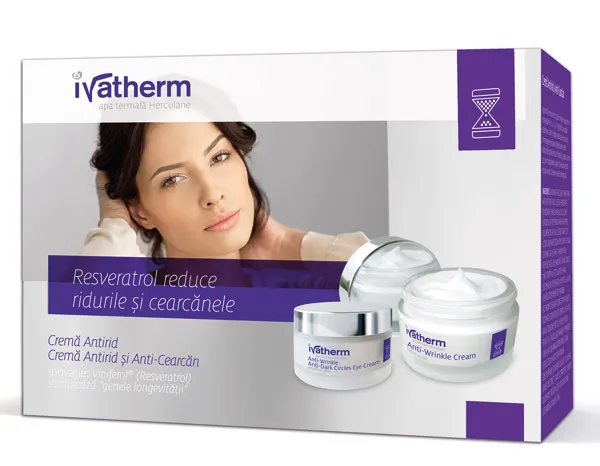 Ivatherm Pachet Crema antirid 50 ml + Crema antirid si anticearcan 15 ml