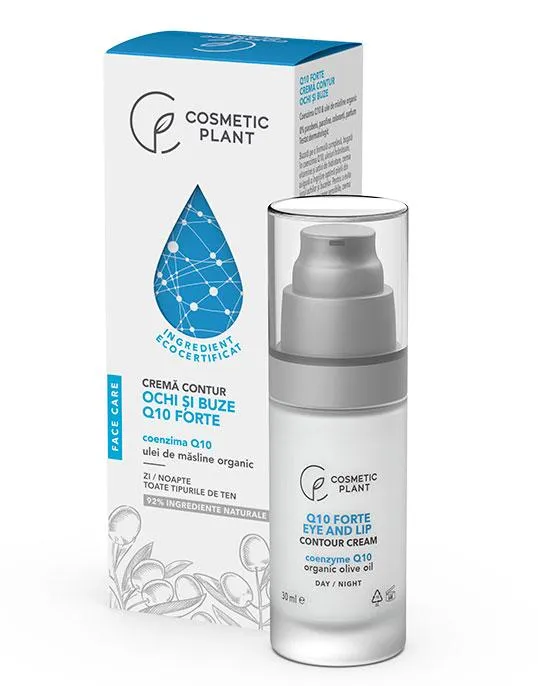 Crema contur ochi si buze Q10 Forte, 30 ml, Cosmetic Plant
