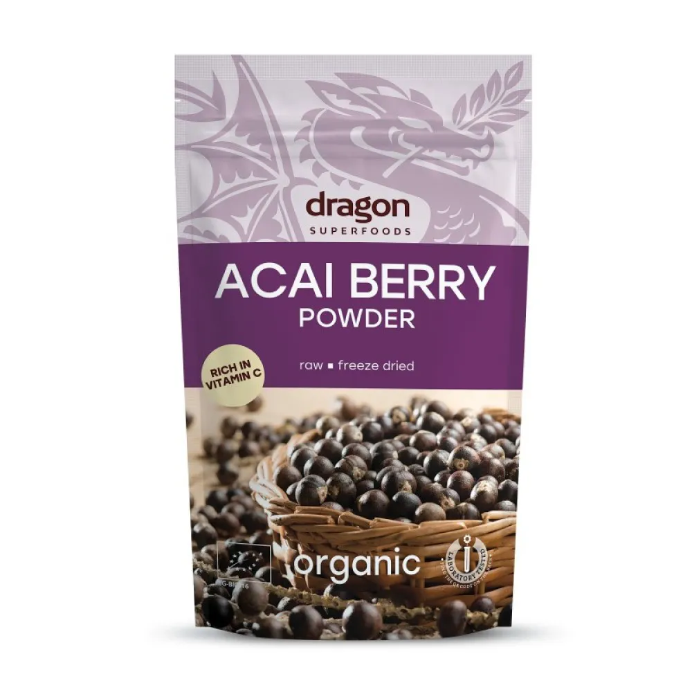 Acai pulbere bio (100 grame), Dragon Superfoods