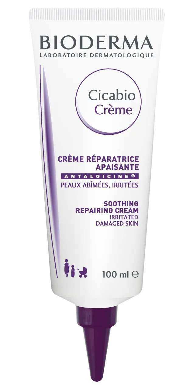 Cremă hidratantă pentru iritații și leziuni Cicabio, 100 ml, Bioderma