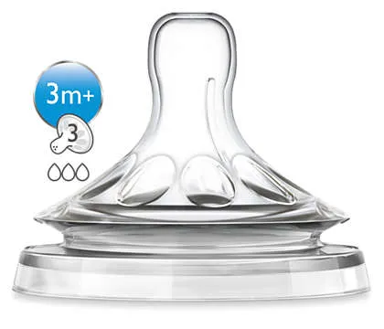 AVENT-TETINA NATURAL 3 ORIFICII X 2 BUC TETINA  PHILIPS