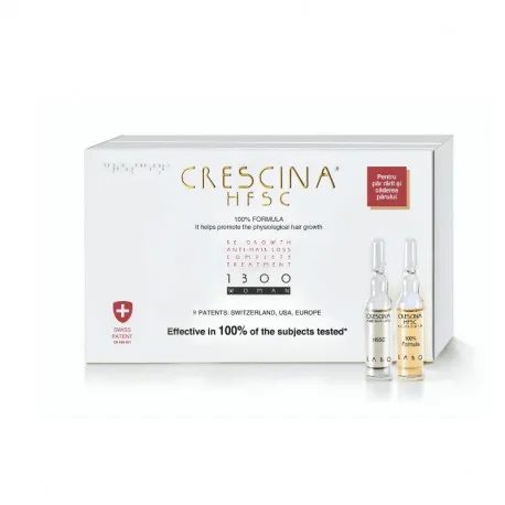 Labo Crescina HFSC 100% 1300 femei*, 10+10 fiole