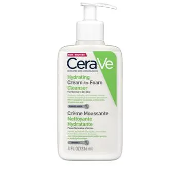 Crema de curatare spumanta si hidratanta pentru ten normal-uscat, 236ml, CeraVe