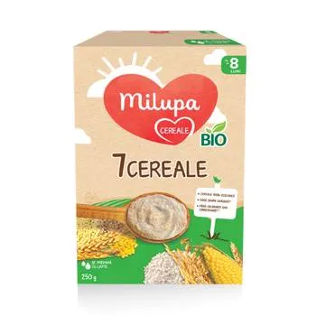 7 Cereale Bio, +8 luni, 250g, Milupa