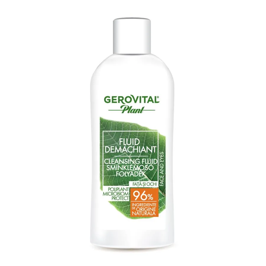 Fluid demachiant Microbiom Protect, 150 ml, Gerovital Plant 185