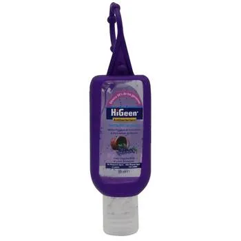 Gel dezinfectant de maini cu granule de Vitamina A, E si lotiune hidratanta Wild Berry, 50ml, HiGeen