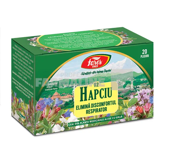 Fares Ceai Hapciu Raceala si gripa antiinflamator si antiinfectios 20 plicuri