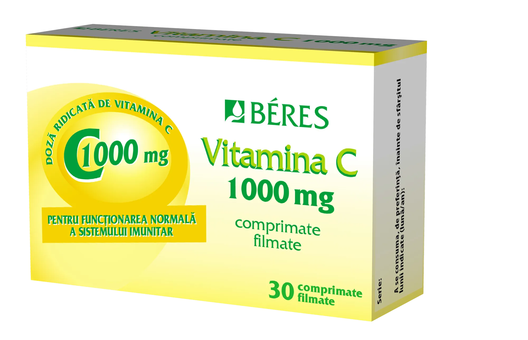 Vitamina C 1000mg, 30 comprimate, Beres Pharmaceuticals Co