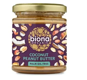 Unt de arahide cu cocos bio, 170 g, Biona