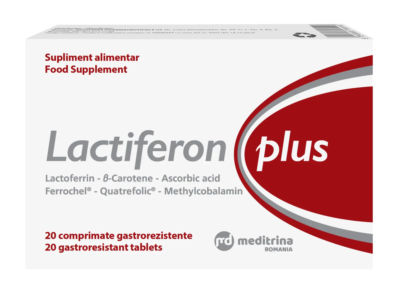 LACTIFERON PLUS X 20 COMPRIMATE