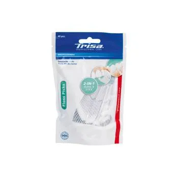 Ata dentara cu scobitoare Floss Picks, 40 bucati, Trisa