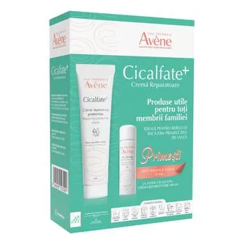 Pachet Cicalfate Crema 100ml + Apa termala 50ml, Avene