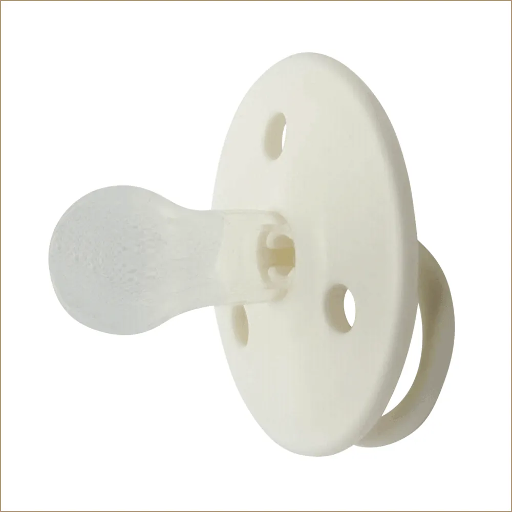 Suzeta din silicon 0+ luni white, 2 bucati, Mininor