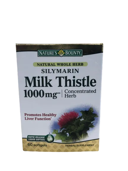 Silymarin Milk Thistle 1000mg, 60 capsule, Nature's Bounty
