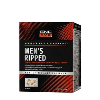 Complex de multivitamine pentru barbati-non stimulant AMP, 30 pachetele, GNC