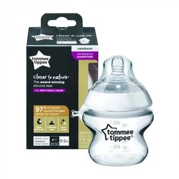 Biberon PP cu flux extra lent 0-2 luni, 150ml, Tommee Tippee