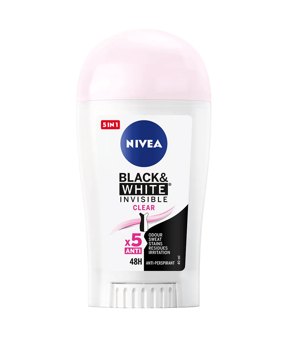 Nivea Deo Stick Feminin Black&White Clear 40ml