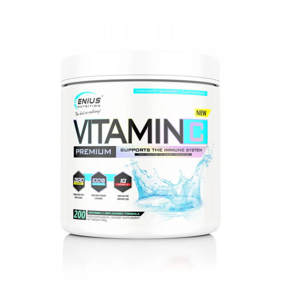 Vitamin C pudra (200 grame), Genius Nutrition