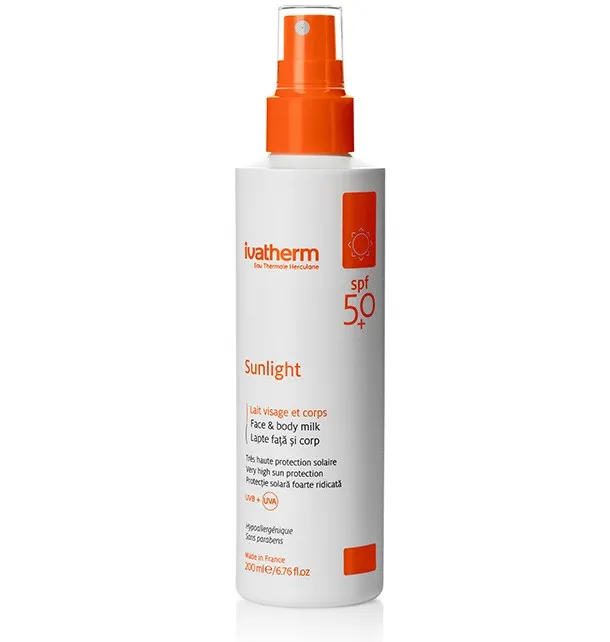 IVATHERM Sunlight Crema fata/corp SPF50+200ml