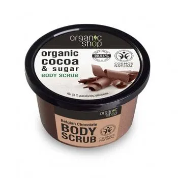 Scrub de corp Belgian Chocolate, 250ml, Organic Shop