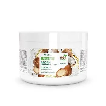 Masca de par cu argan si lapte de cocos Natural, 450ml, Aroma