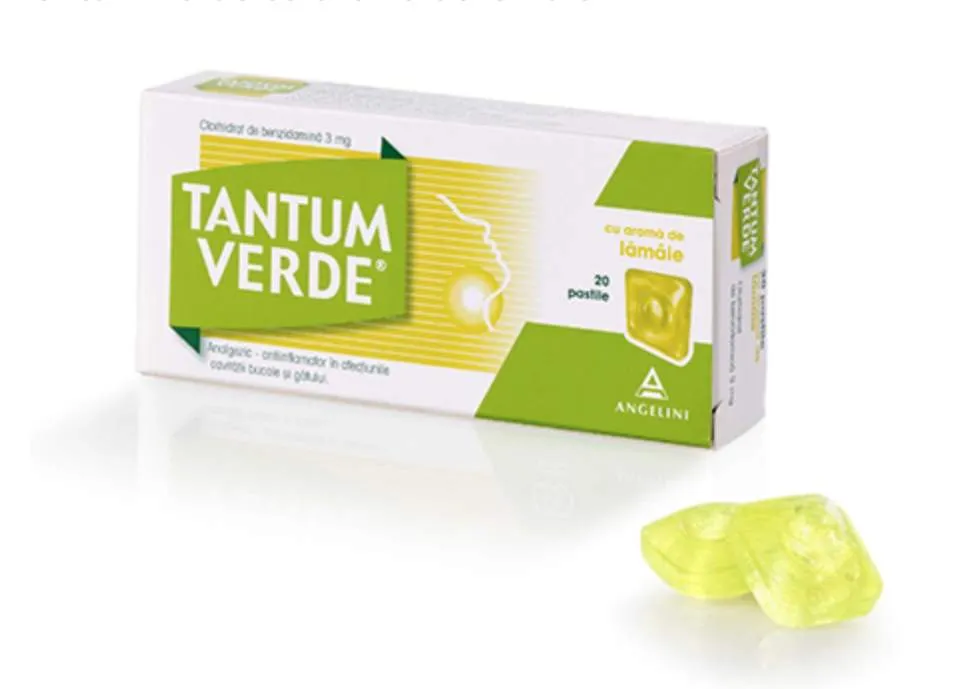 TANTUM VERDE CU AROMA DE LAMAIE 20 PASTILE