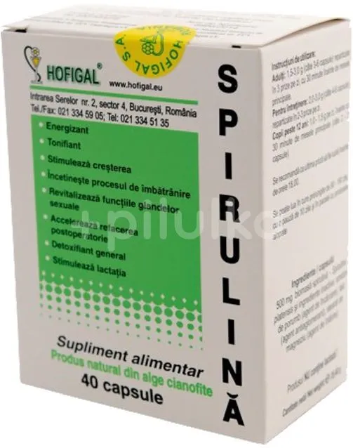 SPIRULINA 500MG X 40 CAPSULE