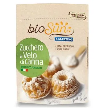 Zahar brut pudra din trestie fara gluten Biosun, 125g, S.Martino