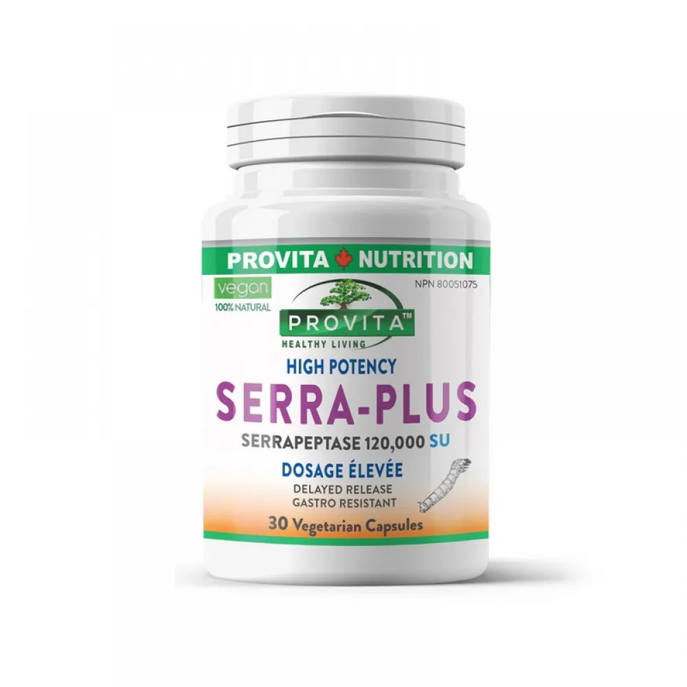 Serra Plus Serapeptaza Forte (30 capsule), Provita Nutrition
