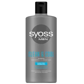 Sampon pentru barbati Clean & Cool, 440ml, Syoss