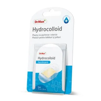 Dr. Max Plasture Hydrocolloid 70 x 38mm, 5 bucati