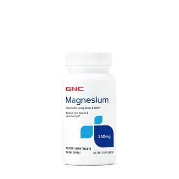 Magneziu 250mg, 90 tablete, GNC