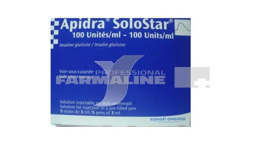 APIDRA 100U/ml x 5 (CARTUS) SOL. INJ. IN CARTUS 100U/ml SANOFI - AVENTIS DEU