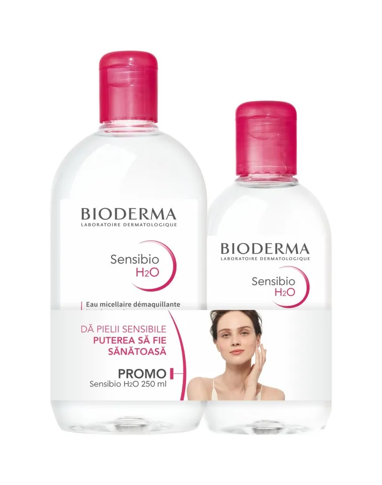 BIODERMA SENSIBIO H2O 500ML + SENSIBIO H2O 250ML GRATIS
