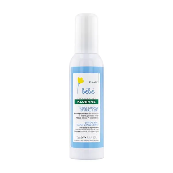Klorane Bebe Spray Eryteal 3-in-1 Pentru schimbarea scutecului 75ml