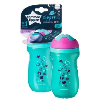 Cana Sippee Izoterma ONL Turcoaz 12 luni+, 260ml, Tommee Tippee