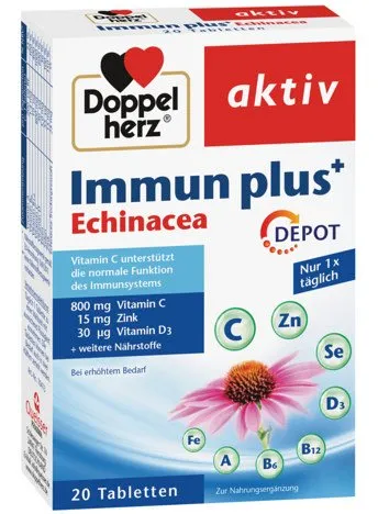 Immun plus Echinacea, 20 capsule, Doppelherz