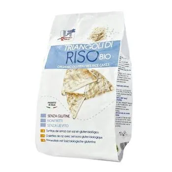 Snack triunghiular din orez fara gluten Bio, 100g, La Finestra Sul Cielo