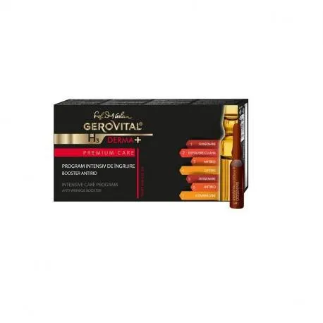 Gerovital H3 Derma+ Premium Care, Program intensiv de ingrijire, fiole 7*2ml