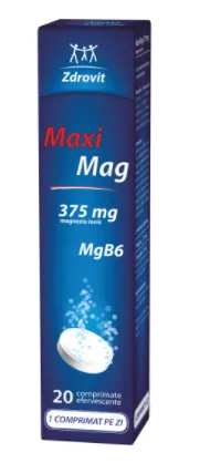 Zdrovit MaxiMag 375mg Mg+B6 x 20cp.eff