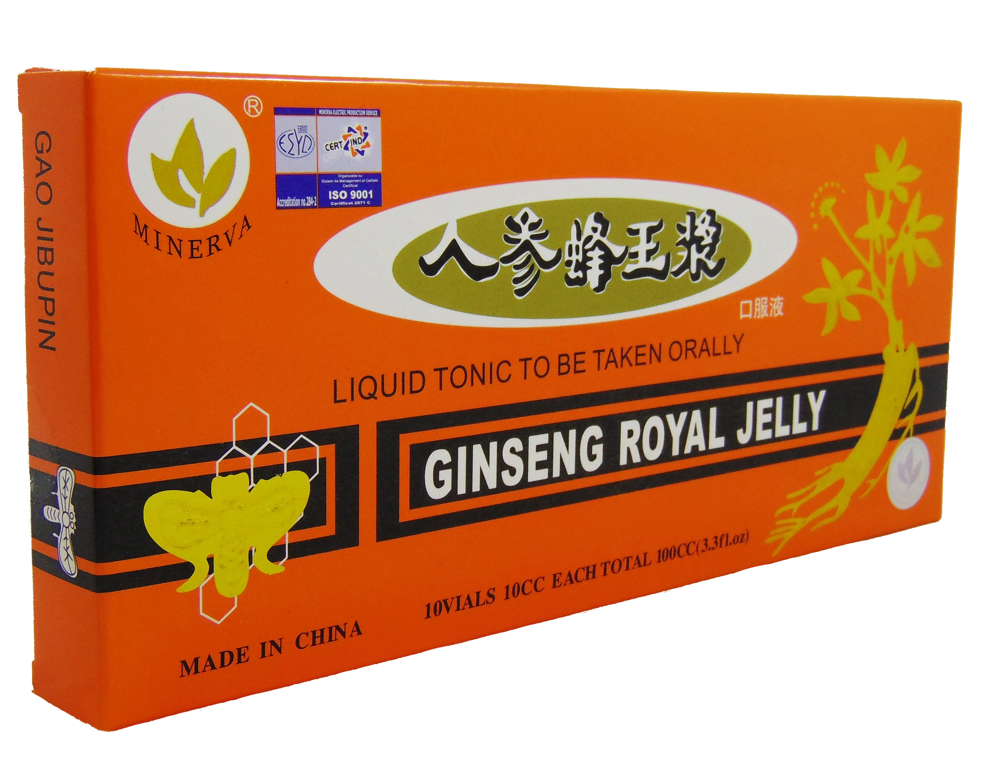 Ginseng + Royal Jelly x 10fiole - YongKang
