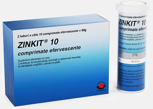 ZINKIT 10 20 COMPRIMATE EFERVESCENTE