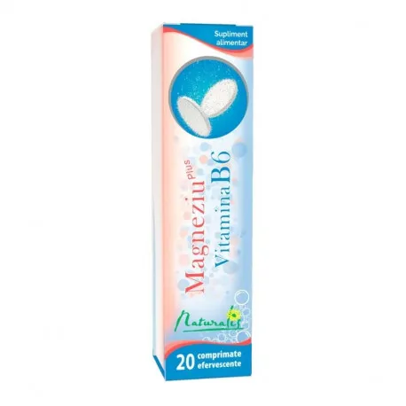 Naturalis Magneziu + Vitamina B6, 20 comprimate efervescente