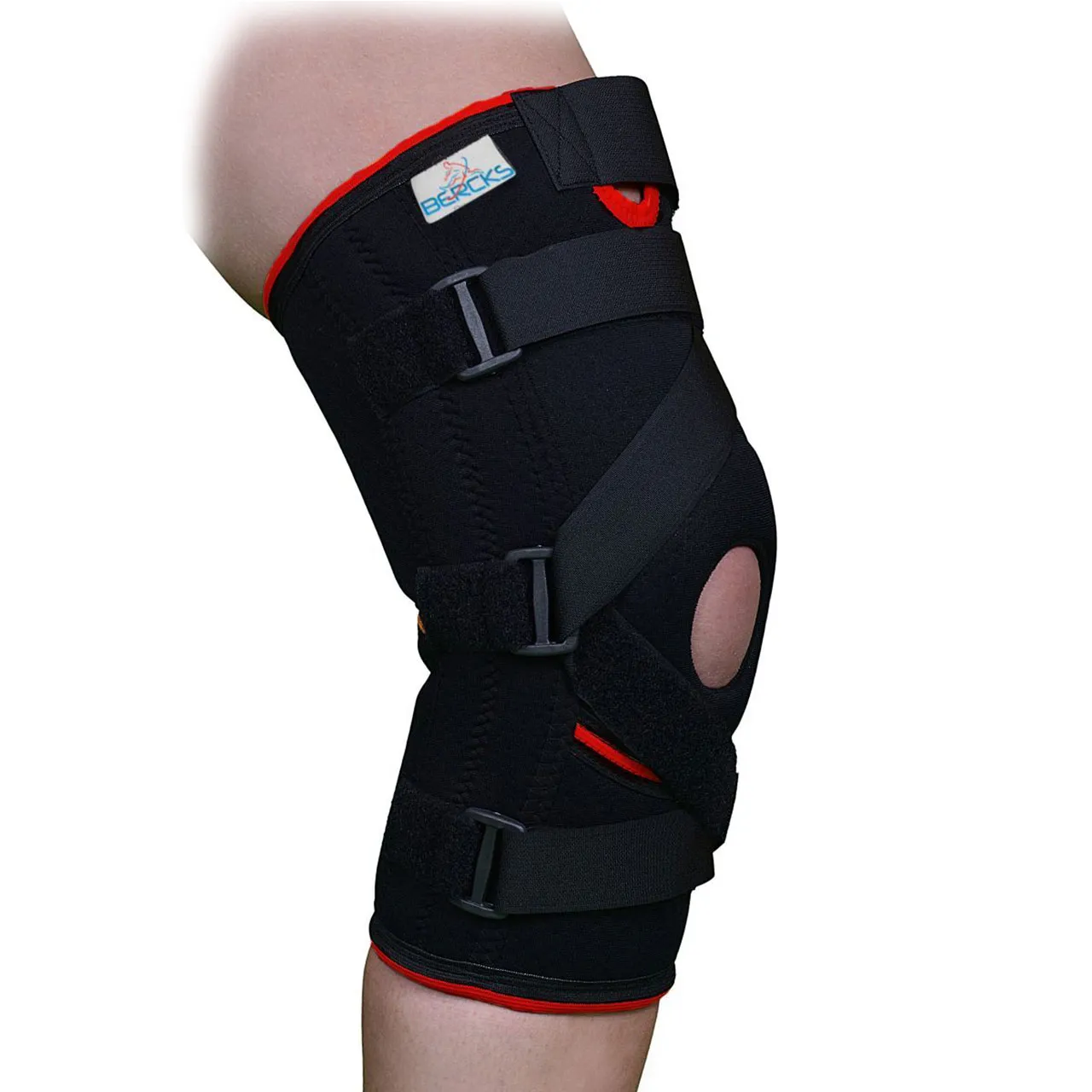 Orteza de genunchi mobila cu insertii laterale si suport pt ligamente XL, BRK2109