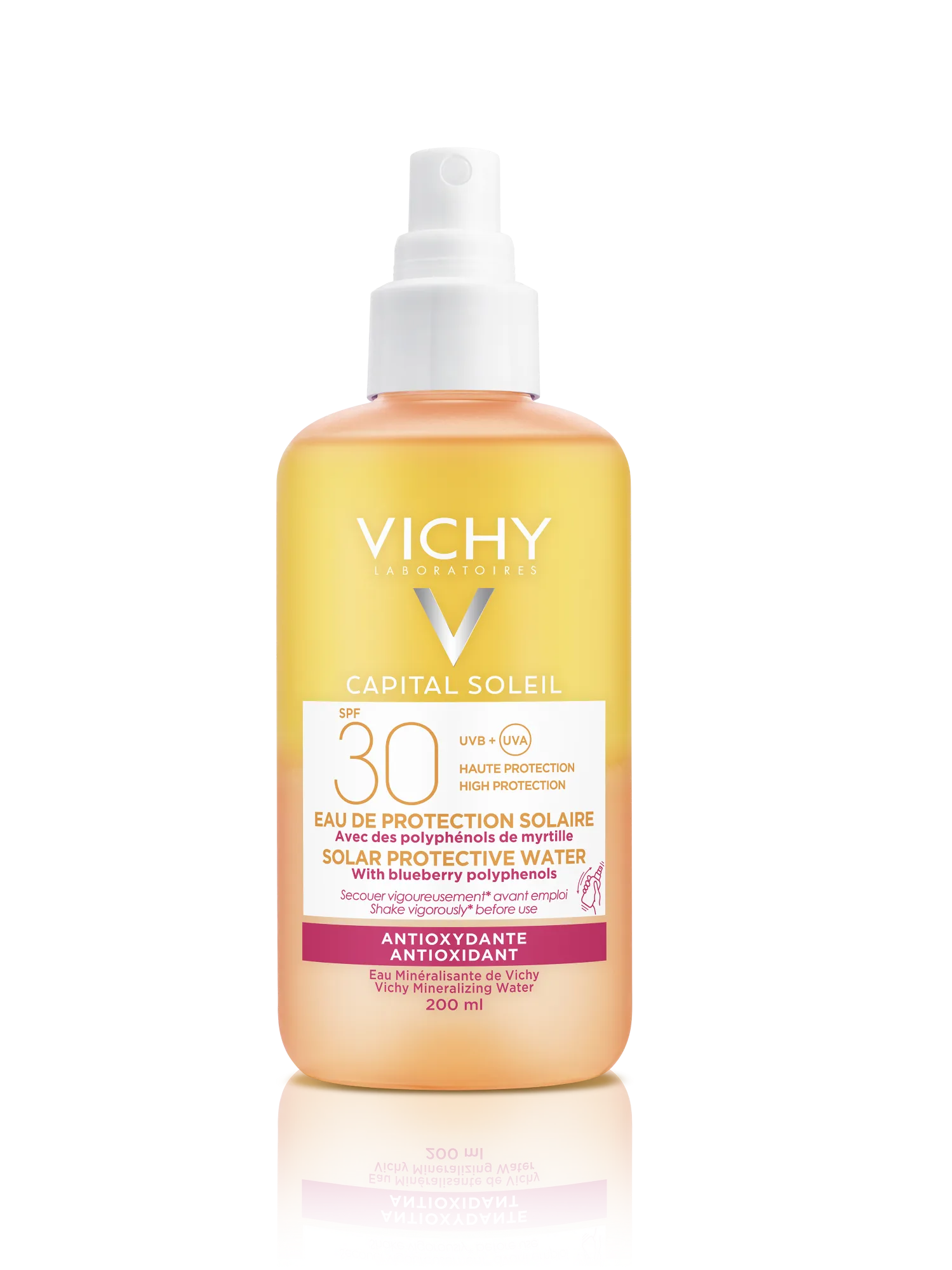 VICHY Capital Soleil Apa protectie solara Antioxidanta SPF30+ x 200ml
