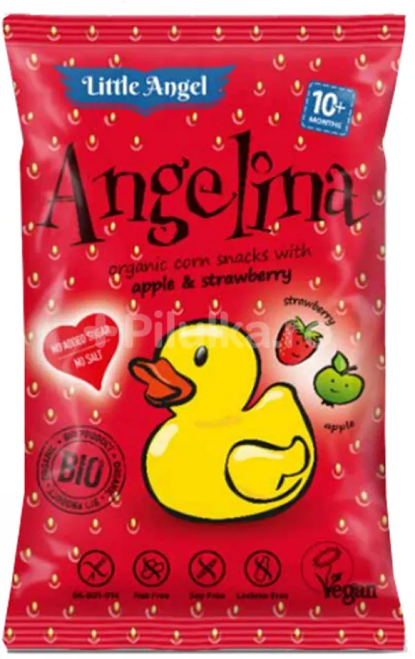 Little Angel Pufuleti cu mar si capsuni Angelina x 30 grame